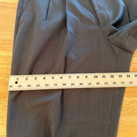 Slates by Dockers Mens 40x32 Pleated Wool Blend Dress Pants grey Casual Office - Picture 8 of 11